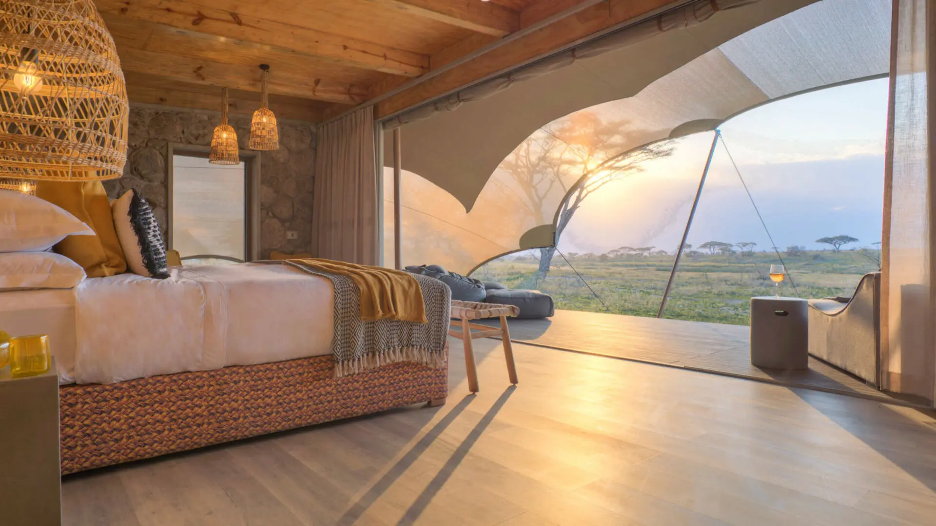 Namiri Plains tent interior